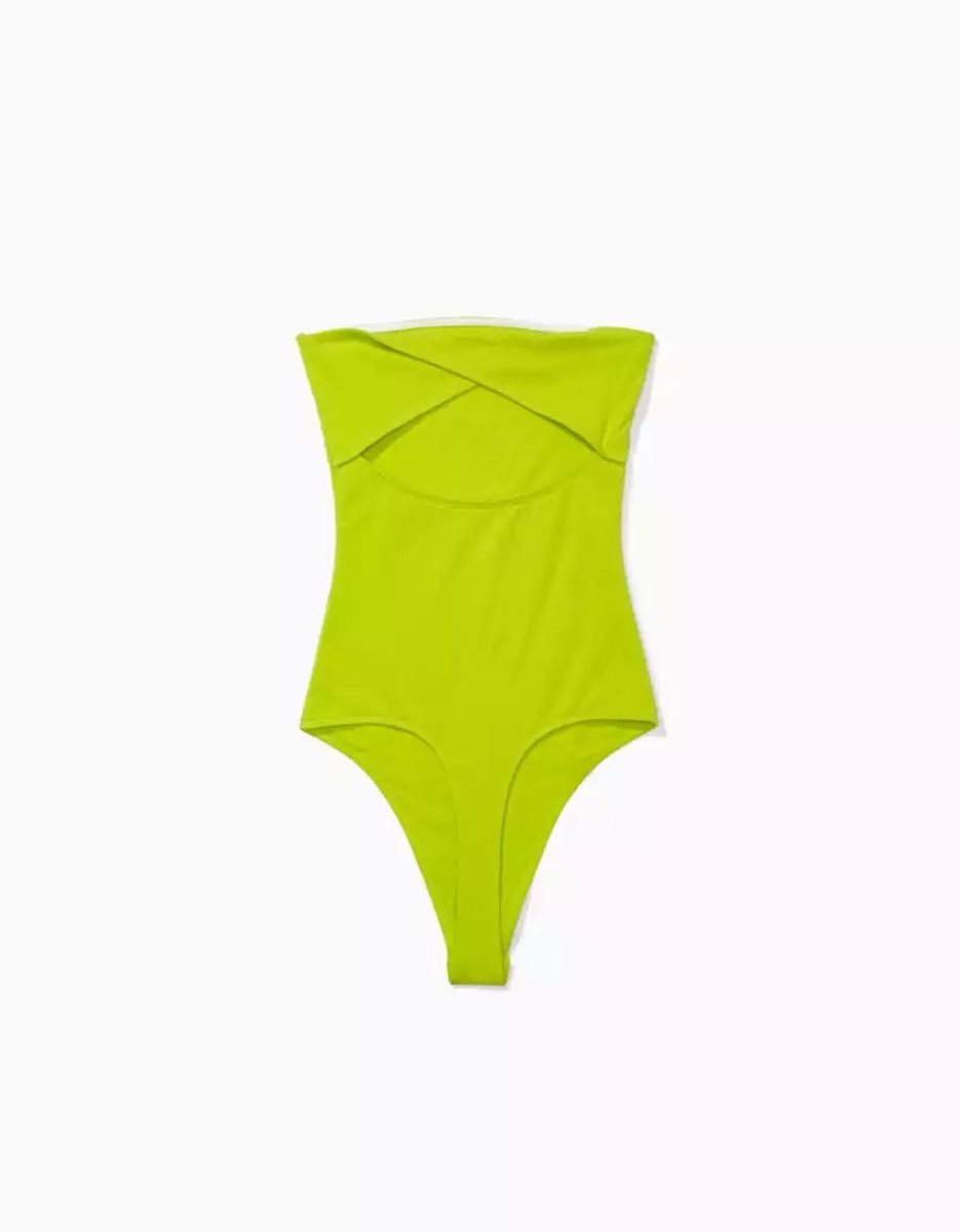 Body American Eagle AE Twist-Back Tube Vert Clair Femme | PWX-83751433